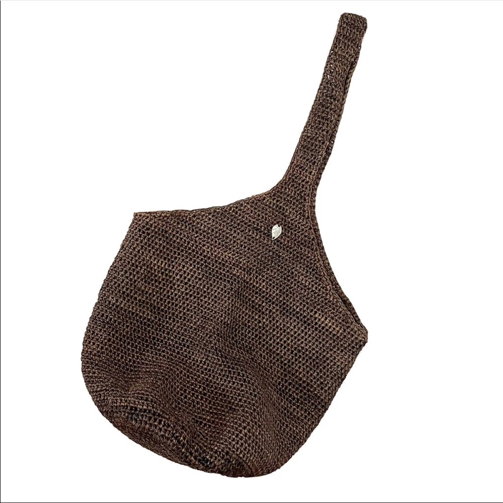 Helen Kaminski Australia Brown Raffia Woven Boho Shoulder Bag